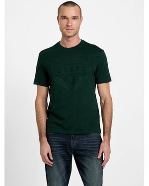 Guess Hiro Crewneck Logo Tee - Green