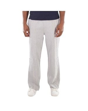 Etudes Studio Wide-Leg Stitch Detail Sweatpants - Gray