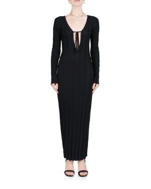 Third Form Liaison Knit Keyhole Maxi Dress - Black