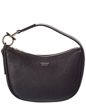 Ferragamo Ferragamo Leather Hobo Bag - Blue