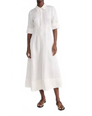 Jonathan Simkhai Claudine Shirt Midi Dress - White