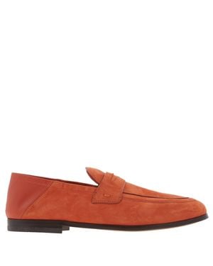 Ferragamo Ferragamo Mvit Penny Loafers, Size 9 E - Red