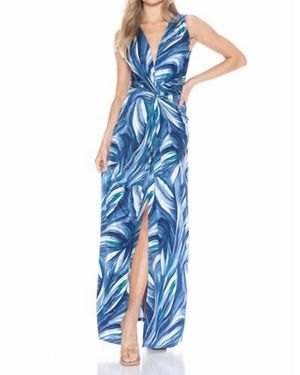 chinese dress ladies Alana Strapless Double Twist Tie Back Maxi Dress • Shop American Threads Women's Trendy Online Boutique Sapphire / M main image 1