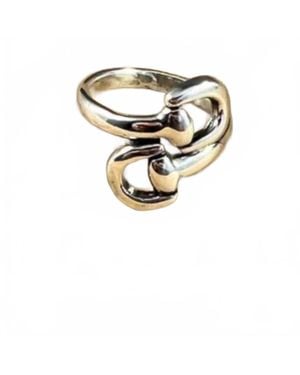 BOHO SOL Snaffle Bit Stacking Ring - Metallic