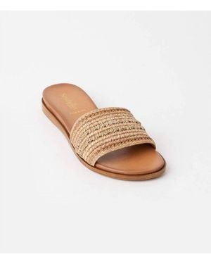 Seychelles Destination Boho Embellished Slides - White