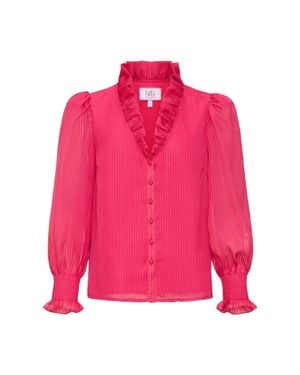Mary George Harper Long Sleeve Top - Pink