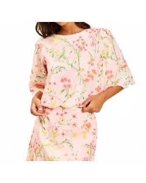 mestiza Charlize Scallop Top - Pink