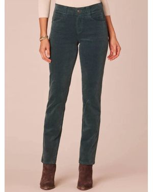 Democracy Corduroy Straight Leg Pants - Blue