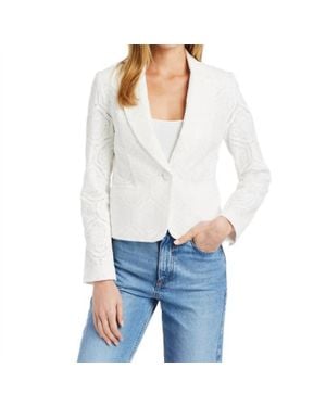 Drew Milo Lace Blazer - White