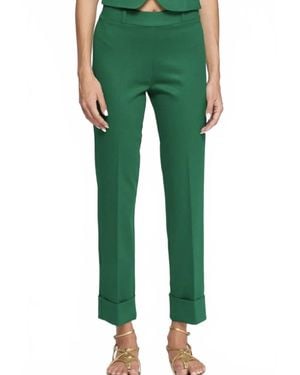 Vilagallo Kai Straight Leg Pants - Green