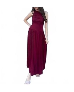 Olivaceous Leni Maxi Dress - Purple