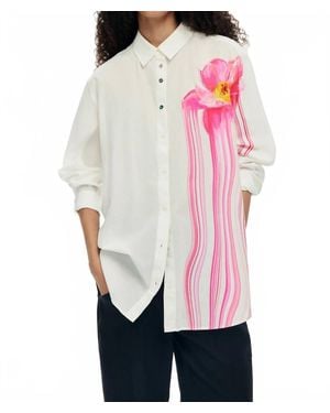 Desigual Gloss Flower Shirt - Multicolor