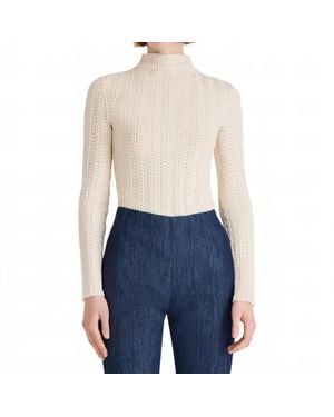Merlette Yarrow Turtleneck Knit Top - Blue