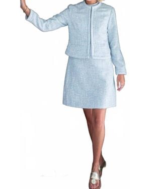 Sail To Sable Cropped Jacket - Blue