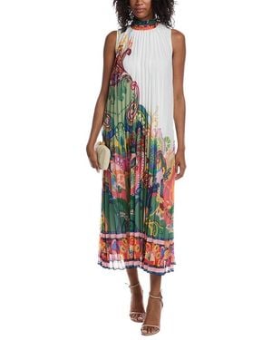 Tahari The Reilley Celestial Paisley Dress - Black