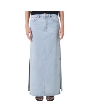 Agolde Astrid Slice Skirt - Blue