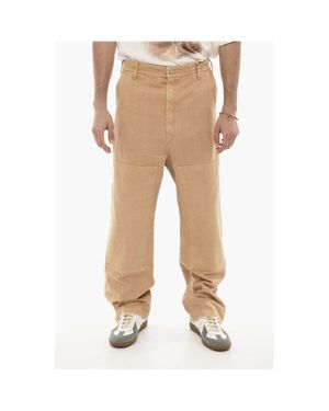 1989 STUDIO Side Zip Straight Leg Pants - Natural