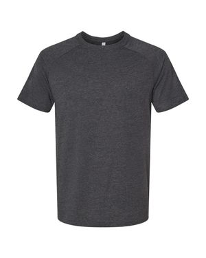 Bella Canvas Heather Cvc Raglan Tee - Black