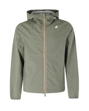 K-Way Jack Stretch Hooded Nylon Jacket - Green