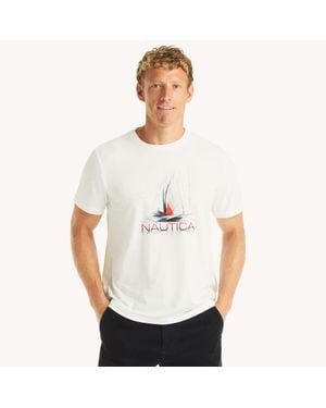 Nautica Sail Team Graphic T-Shirt - White