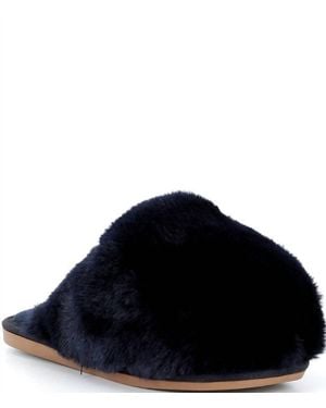 Free People Snowball Faux Fur Slippers - Black
