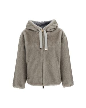 Herno Short Bomber Jacket - Gray