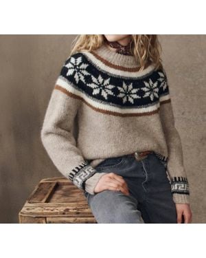 The Great Snowflake Fairisle Pullover - Gray