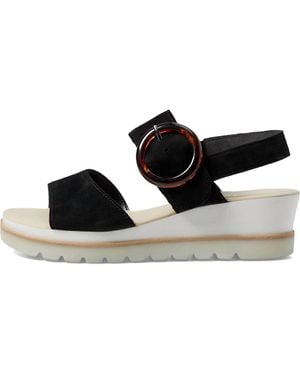 Gabor Slingback Platform Wedge Sandal - Black