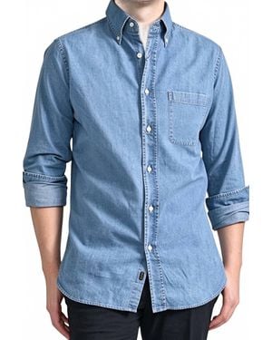 Moorer Rolf Button-Down Shirt - Blue