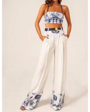 Masavi Savage Palazzo Pants - Natural