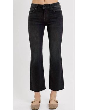 Risen Tennessee Mid Rise Straight Jeans - Black
