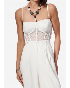 Cami NYC Jora Matte Lace Bodysuit - White
