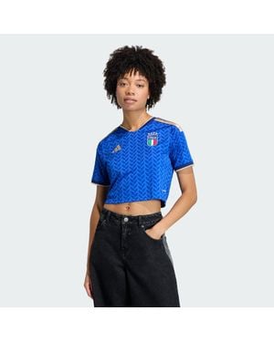 adidas Italy 26 Home Cropped Jersey - Blue