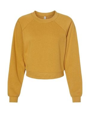 Bella Canvas Raglan Pullover Fleece - Yellow