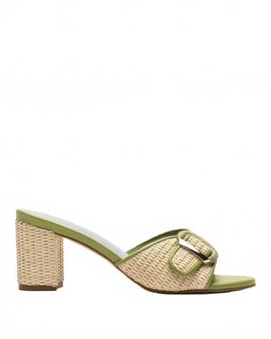 Frances Valentine Taylor Raffia Heel - Metallic