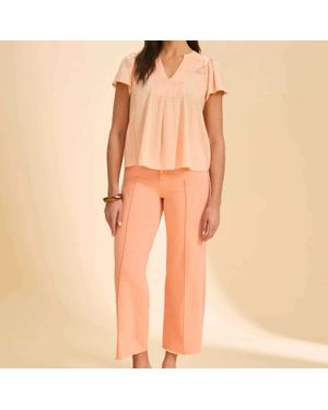 Fdj Olivia Wide Leg Jean - Orange