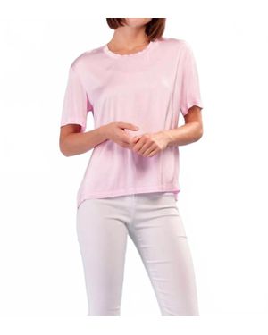 Insight Pasha Satin Short Sleeve Tee - Pink