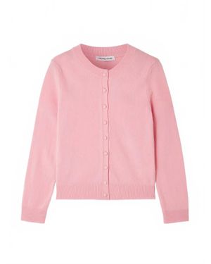 Veronica Beard Daro Cashmere Cardigan - Pink