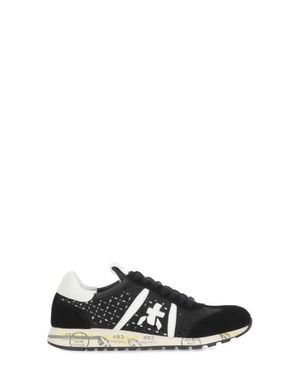 Premiata Lucyd 7414 Perforated Sneakers - Black