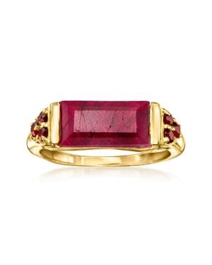 Ross-Simons Ruby And Garnet Ring - Red