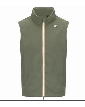 K-Way Valen Waterproof Stretch Nylon Jersey Jacket - Green