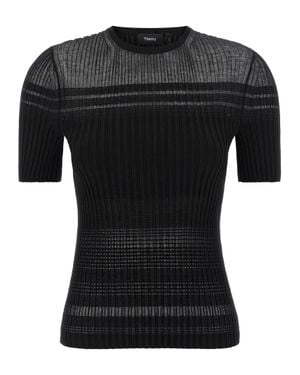Theory Viscose T-Shirt - Black