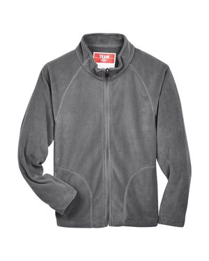 Team 365 Youth Campus Microfleece Jacket - Gray
