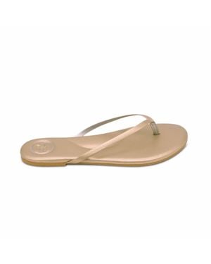 Solei Sea Indie Glitter Flip Flops - Natural