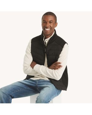 Nautica Mixed Media Vest - Black