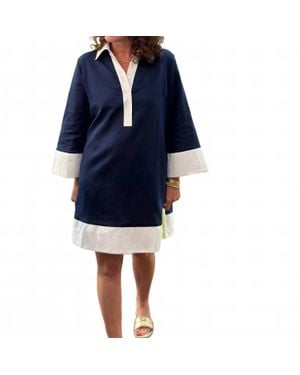 Caryn Lawn Carrie Mini Dress - Blue