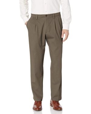 Dockers Signature Khakis Pants Dark Pebble Classic Fit Office Ups1016 - Gray
