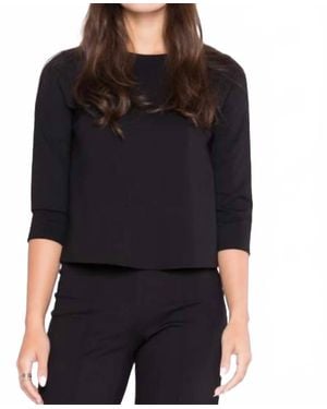 Ripley Rader Ponte 3/4 Sleeve Top - Black