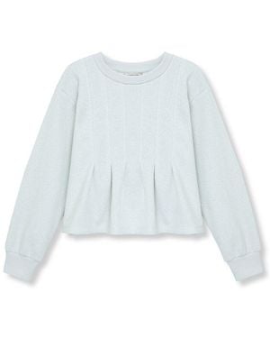 Habitual Tucked Scoop Neck Top - Blue