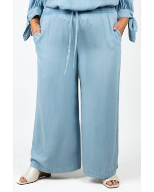 Karen Kane Cropped Pant - Blue